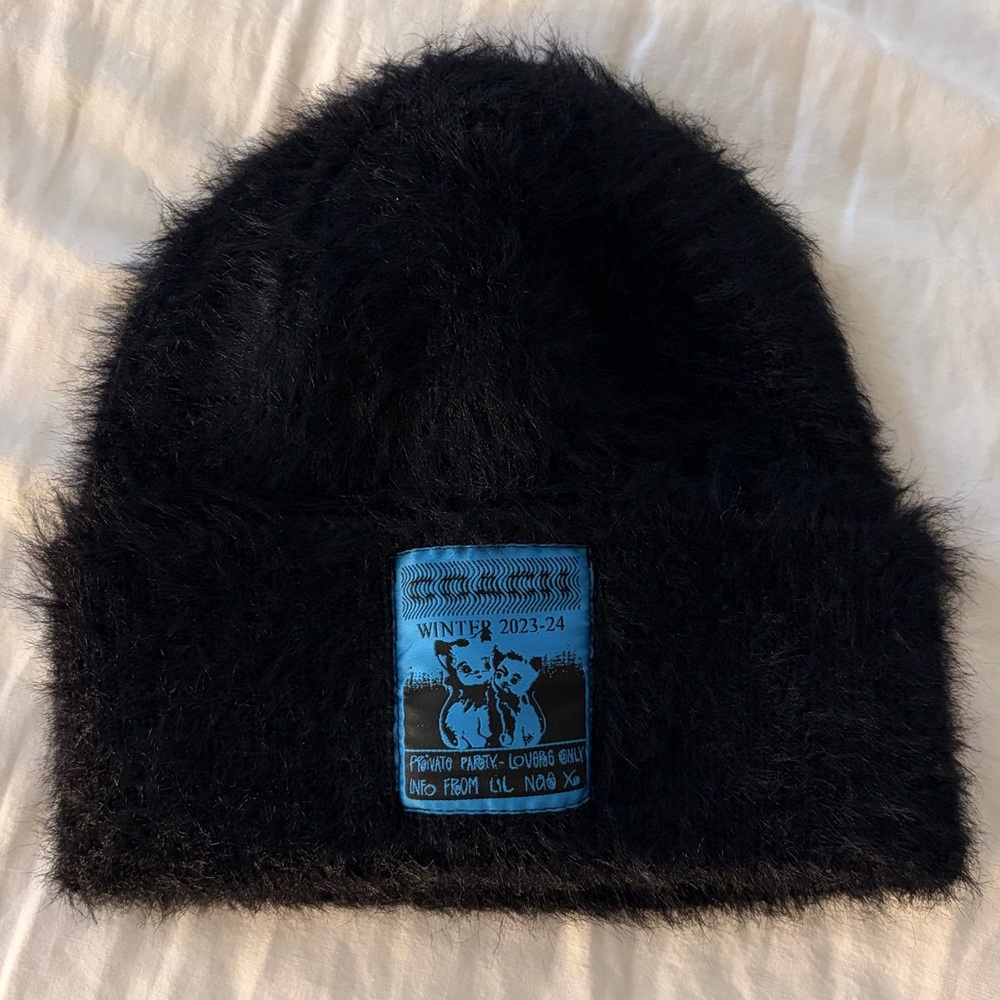 Cozy Black Rare Lil Nas x Drop Sold Out Beanie NWOT